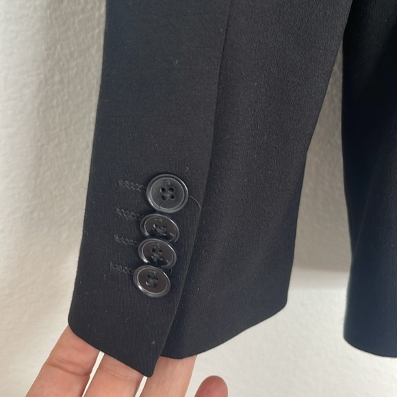 Scotch & Soda Black Stretch Unlined Casual Double Vent Blazer Size Large - Picture 7 of 10